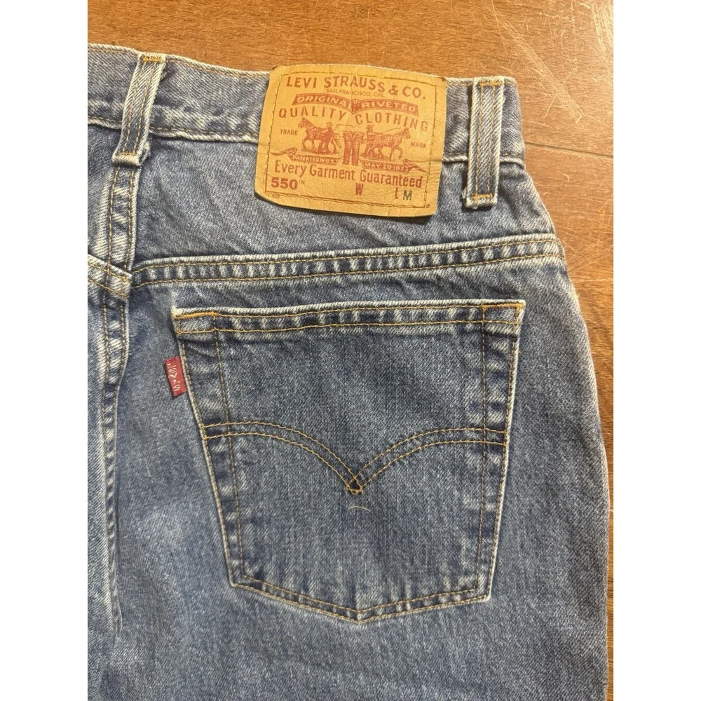 Vintage Levi Strauss 550 Jeans‎ Women's Sz 12 Relaxed Fit Tapered Leg Blue Denim